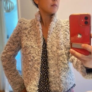 Like new Alice and Olivia fax fur jacket size S